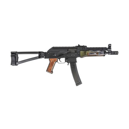 PSA AK-V 9mm Voodoo Triangle Folding Pistol, Black With SA Railed Gas Tube